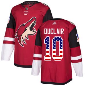 Kinder Arizona Coyotes Eishockey Trikot Anthony Duclair #10 Authentic Rot USA Flag Fashion
